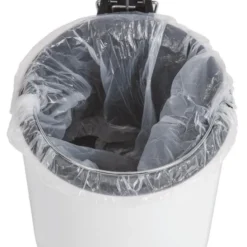 Poubelle à pédale 5 L blanche