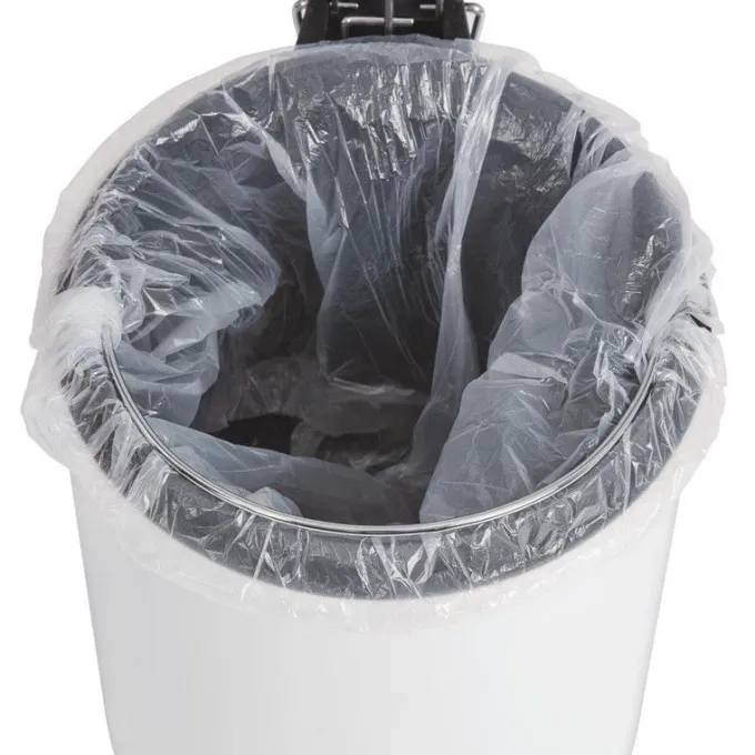 Poubelle à pédale 5 L blanche