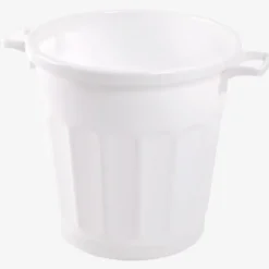 Poubelle ronde 50 L - blanc - Gilac