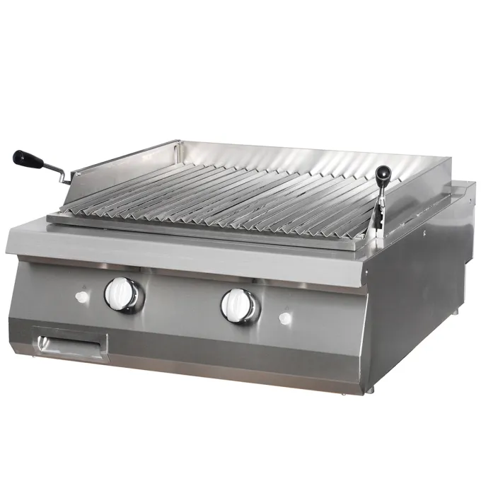 Premium Gril en Pierre de Lave - Double - Prof. 90 cm - Gaz - Maxima