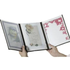 Protège-Menus Crystal Format A4 Triple - Lot de 3 - Securit