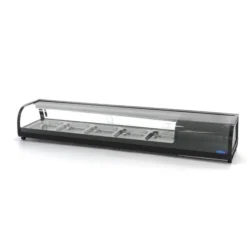 Présentoir de Sushis et de Tapas -132 L - avec 5 x GN 1/2 - Maxima