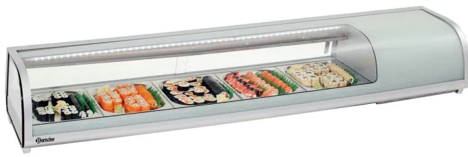 Présentoir réfrigéré à Sushis - 5 x GN 1/2 - Bartscher
