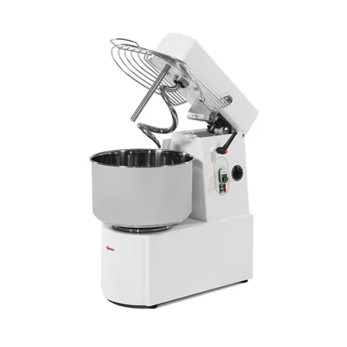 Pétrin Professionnel à Spirale Tête Relevable et Cuve Fixe - 32L - Triphasé 400V - Resto Italia