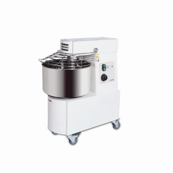 Pétrin Professionnel à Spirale Tête et Cuve Fixe - 21 Litres - Monophasé 230V - Resto Italia