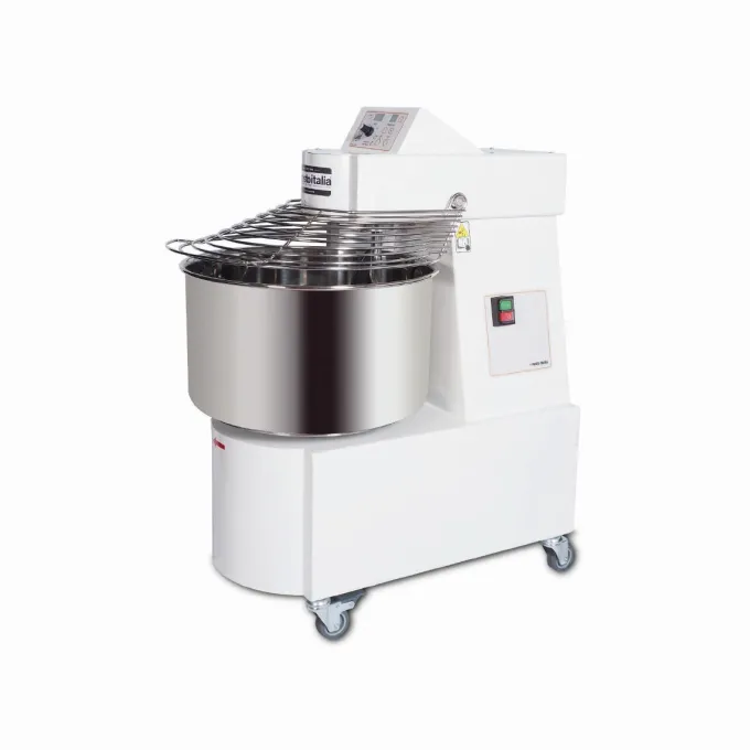 Pétrin à Spirale Vitesse Variable Tête Fixe SKV - Monophasé 21 Litres - Resto Italia