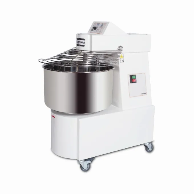 Pétrin à Spirale Vitesse Variable Tête Fixe SKV - Monophasé 32 Litres - Resto Italia