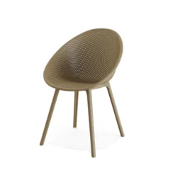 Qosy Chaise outdoor Sable - Lot de 2 - Veba