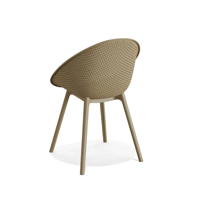 Qosy Chaise outdoor Sable - Lot de 2 - Veba