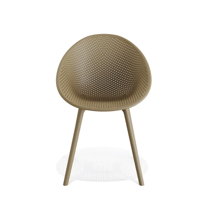 Qosy Chaise outdoor Sable - Lot de 2 - Veba