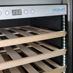 Rafraîchisseur à Vin Dessous de Comptoir en Inox Série G 51 Bouteilles - Polar