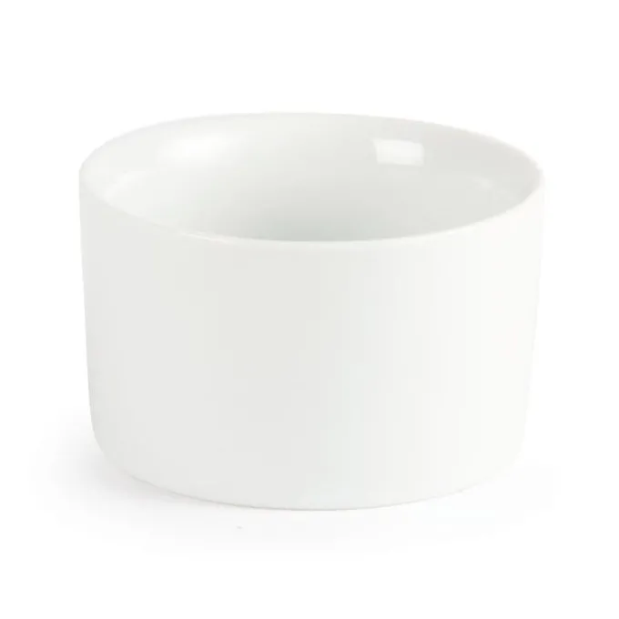 Ramequins Contemporains Blancs 80mm Lot de 12 Olympia