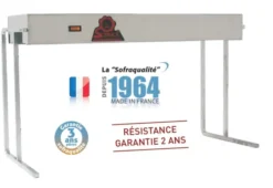 Rampe chauffante infrarouge sans régulateur - L 920 mm - Sofraca