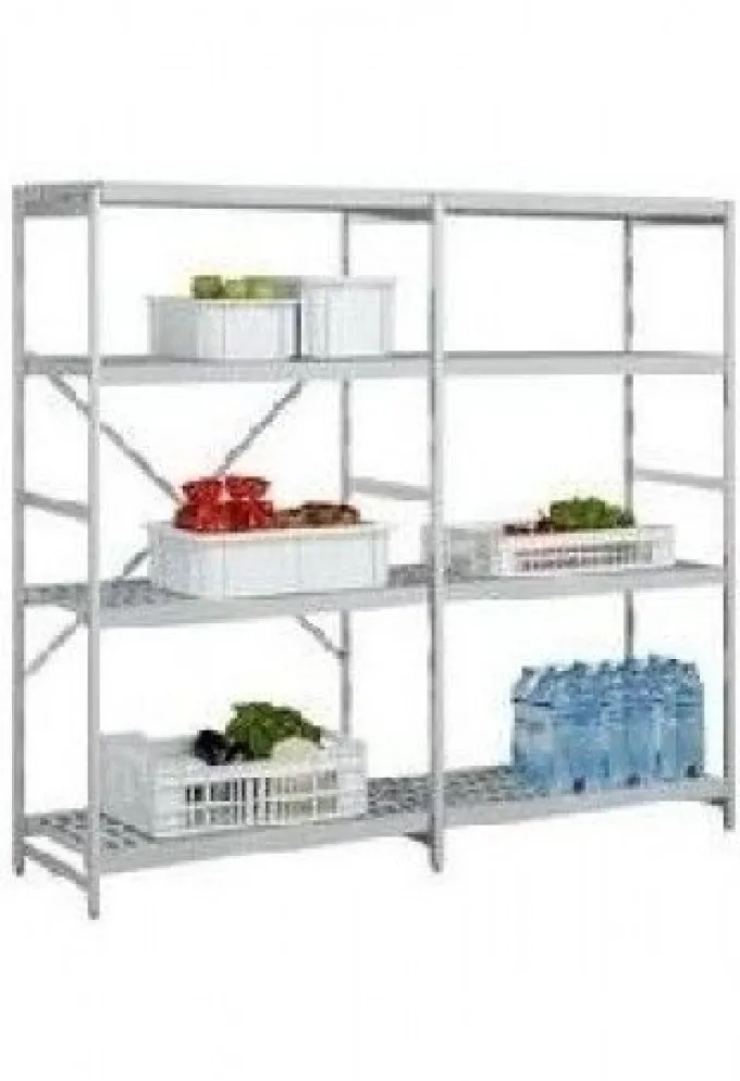 Rayonnage Alimentaire Structure Duralinox 4 Niveaux - L 2007 x P 360 x H 1800 mm
