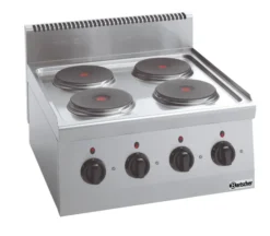 Réchaud Electrique Professionnel - 4 plaques - 8 kW - Bartscher