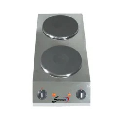 Réchaud Electrique Professionnel - 2 plaques en profondeur - Diamètre 220 mm - Sofraca