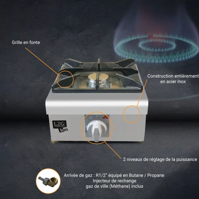 Réchaud à Gaz à Poser 1 Feu - L2G