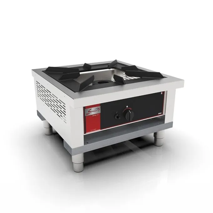 Réchaud Gaz Professionnel - Classique et Wok - 1 feu - 14000 W - Sofraca