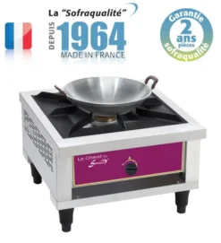 Réchaud Gaz Professionnel - Classique et Wok - 1 feu - 14000 W - Sofraca