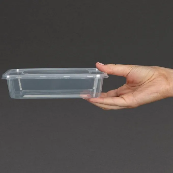 Récipient en Plastique pour Micro-Ondes - 650 ml - Lot de 250