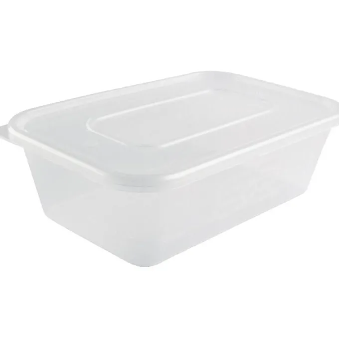Récipient en Plastique pour Micro-Ondes - 650 ml - Lot de 250