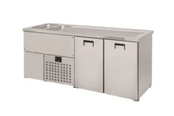 Refroidisseur de Bière - 2 Portes - Avec Evier Droit - Combisteel
