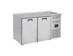 Refroidisseur de Boissons - 2 Portes - Evier Gauche - Combisteel