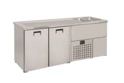 Refroidisseur de Boissons - 2 Portes - Evier Gauche - Combisteel