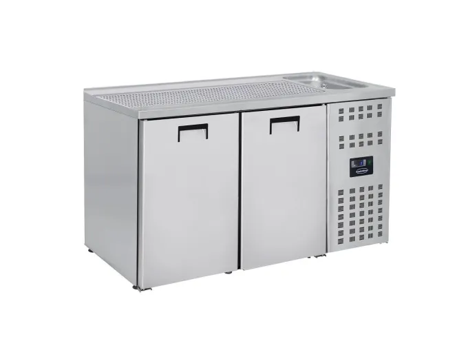 Refroidisseur de Boissons - 2 Portes - Evier Gauche - Combisteel