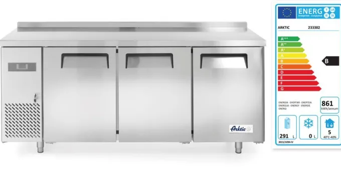 Réfrigérateur comptoir avec trois portes Kitchen Line Arktic - Hendi