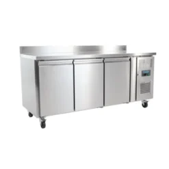 Réfrigérateur Comptoir Série U 3 portes avec Dosseret 417 Litres - Polar