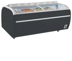 Réfrigérateur congélateur de supermarché gris TWIN 220A-CF - Tefcold