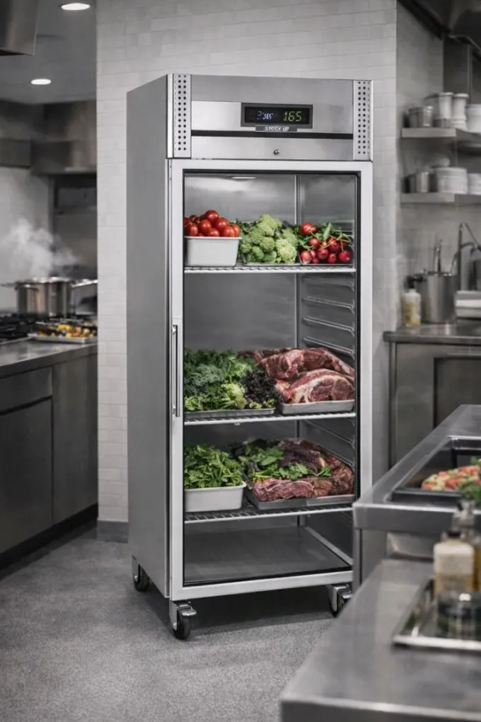 Réfrigérateur vertical professionnel GN2/1 - TEFCOLD
