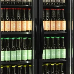 Réfrigérateur Vitré Professionnel Noir - TEFCOLD