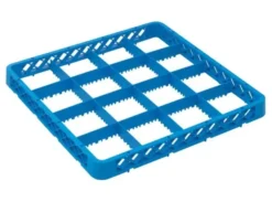 Réhausse Casier de Lavage 500 x 500 x 45mm - 16 Compartiments - Bleu - Matériel CHR Pro