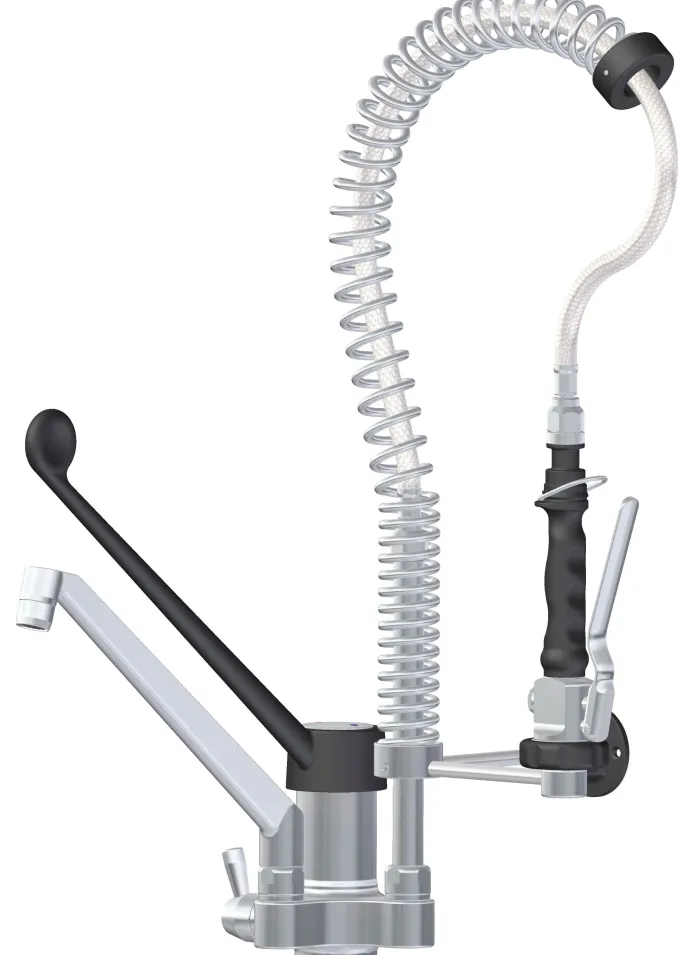 Robinet Douche Eau Froide et Chaude - Robinet Gérontologie - Hauteur 600 mm - Distform