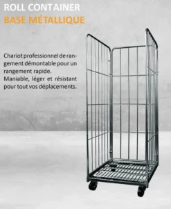 Rollcontainer avec Socle Métallique - L2G