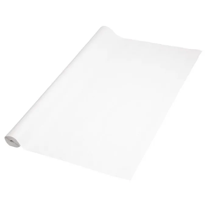 Rouleau de Nappe en Papier Damas Blanc - 50 m x 1,2 m