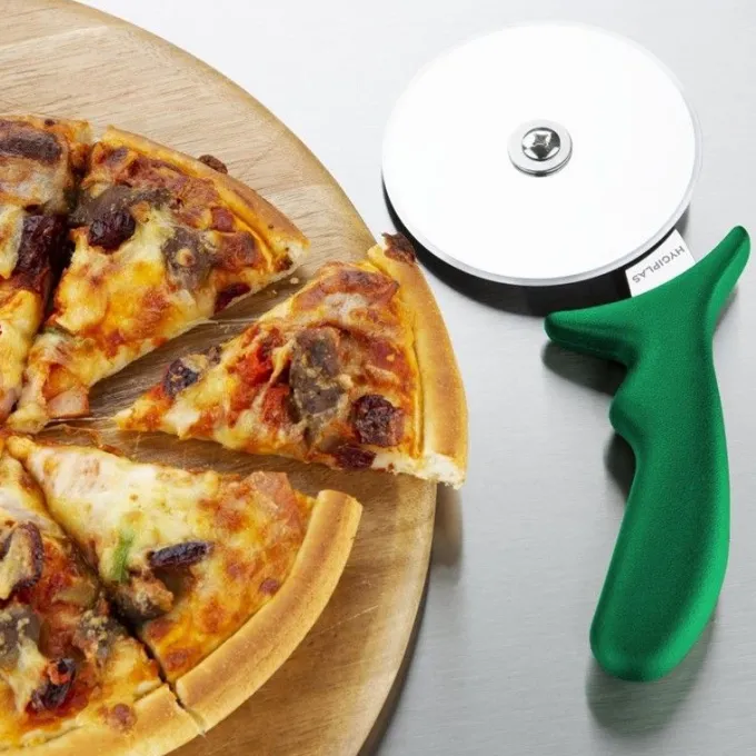 Roulette Pizza Professionnelle Verte 102 mm - Hygiplas