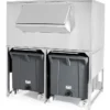 Réserve-Bac à Glaçons Inox 300kg avec chariots de manutention - BREMA - DRB500/M600
