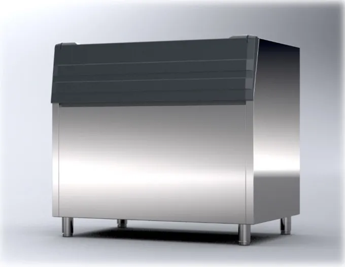 Réserve-Bac à Glaçons Inox 350kg - BREMA - BIN350-C300VM1700-1