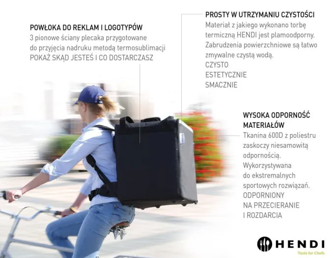 Sac à Dos Isotherme de Transport Alimentaire 75,2L - Hendi