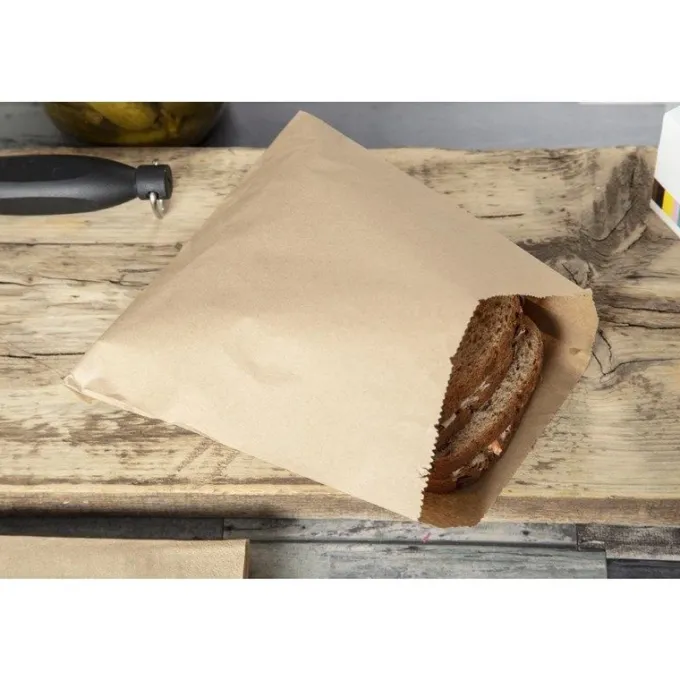 Sachet Sandwich Kraft Compostable Lot de 1000 - Vegware