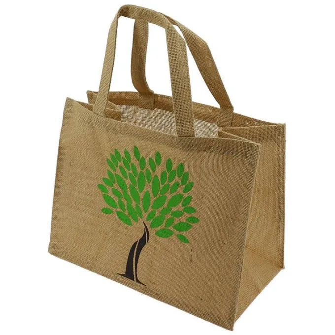 Sac Jute Logo Arbre 42X20 Lot de 50 - Créapak