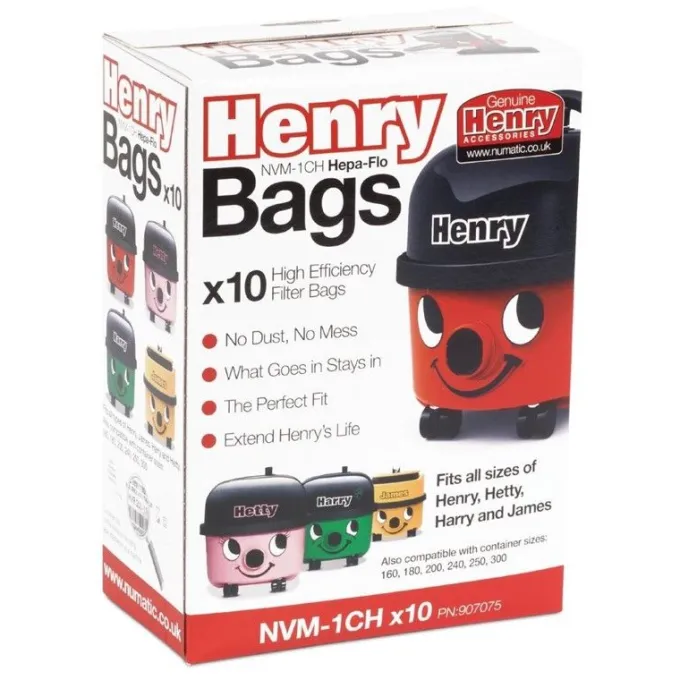 Sacs Aspirateur Henry Lot de 10 - Numatic