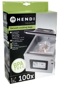 Sacs de cuisson sous vide 100 pièces 350x250mm - Hendi