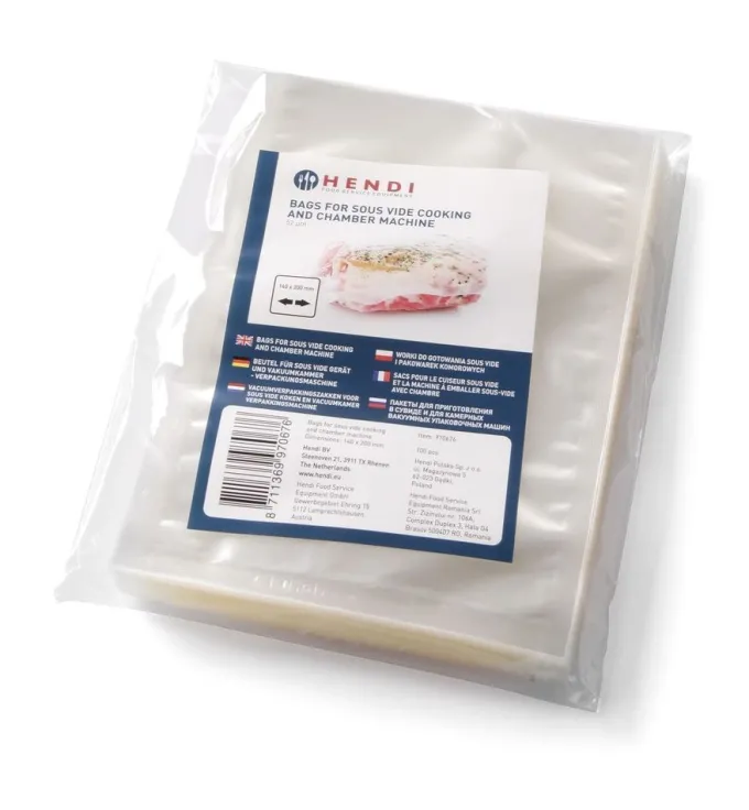 Sacs de cuisson sous vide 100 pièces 250x150mm - Hendi