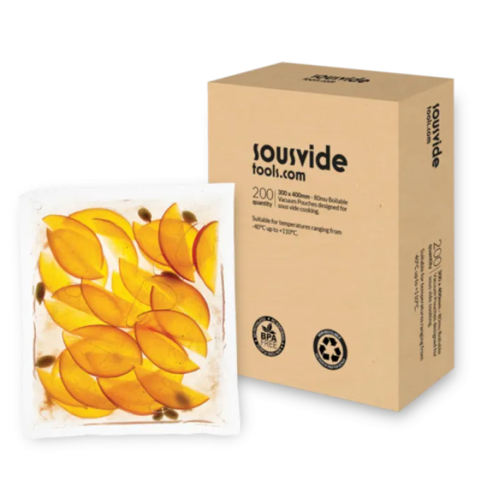 Sac Sous-Vide 300 mm x 400 mm - Boîte de 200 - SousVideTools