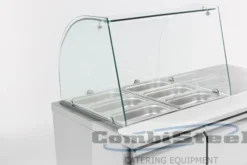 Saladette réfrigérée GN 1/1 - Vitrée 2 portes - Combisteel