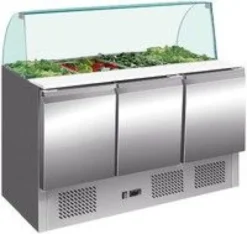 Saladette Réfrigérée Inox Pare-Haleine Verre - L2G